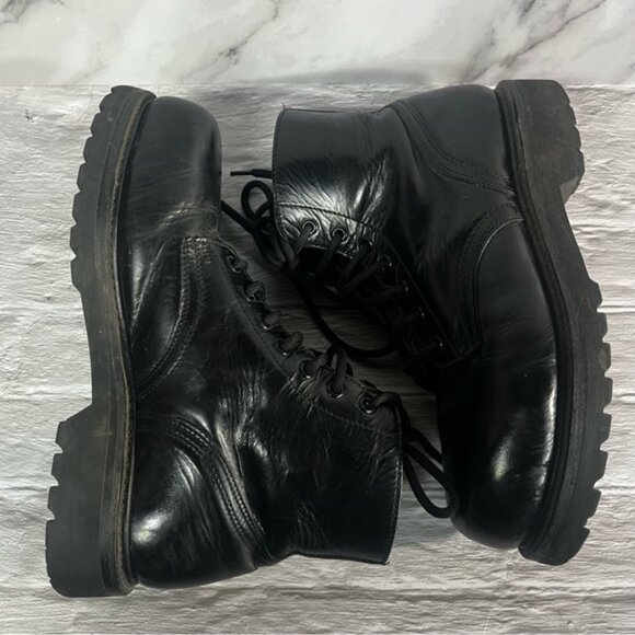 Military Army Drill Combat Parade Steel Toe Leather Boots - Picture 2 of 16